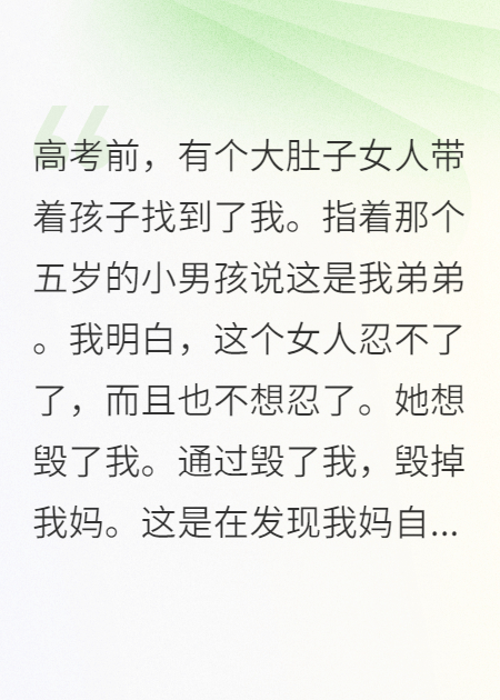 我妈被离婚前借了巨额债务