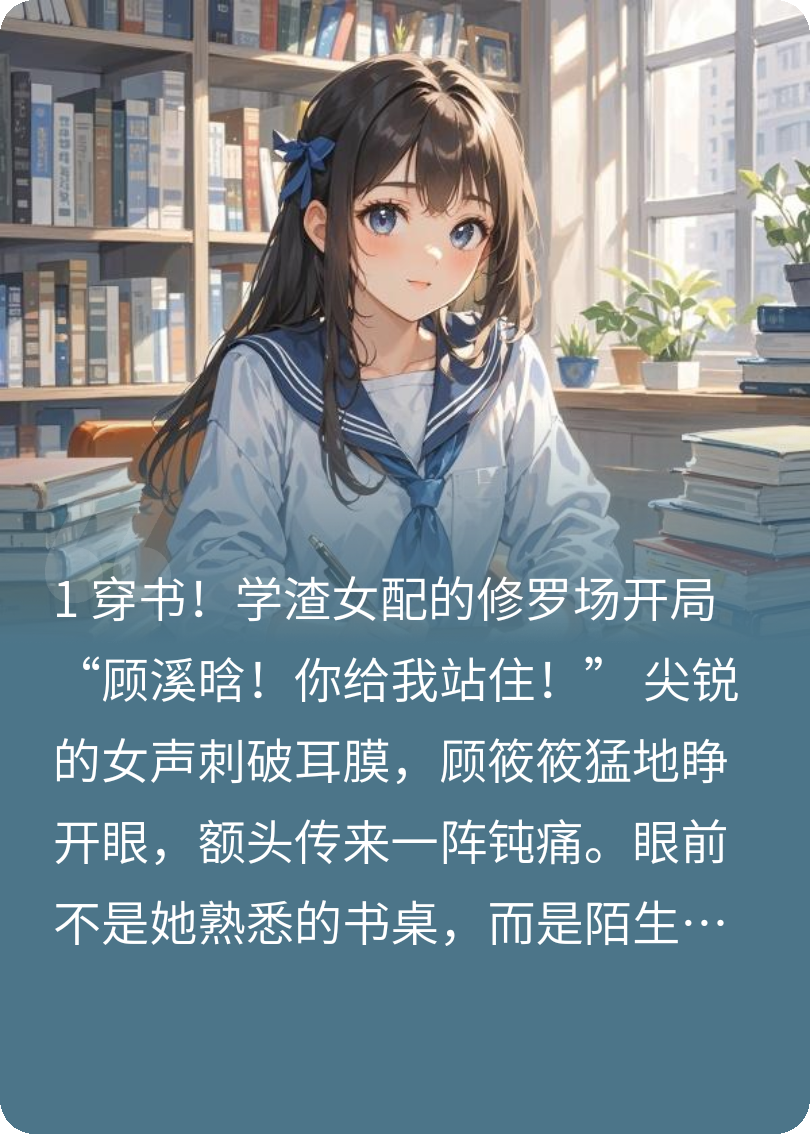 穿成女配后我只想搞学习和磕CP