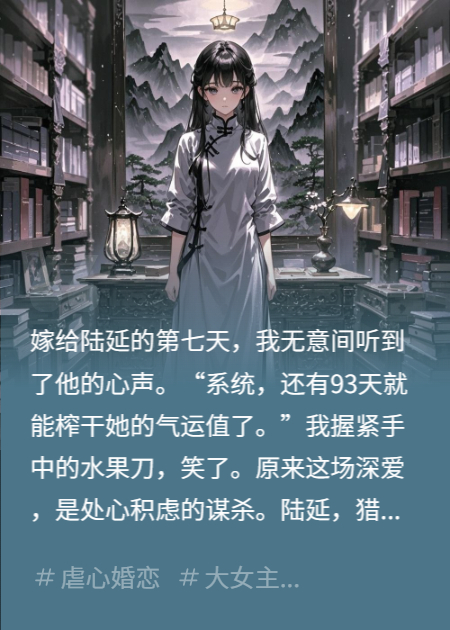 新婚夜，我听到老公心声后立刻拔刀