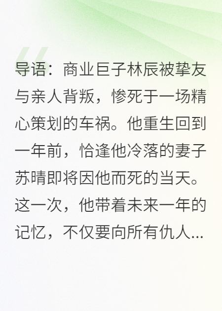 重生之日，我砸了百亿把白月光老婆抢回来