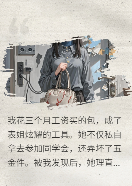 表姐偷包毁我尊严，我甩出监控让她全家颜面扫地