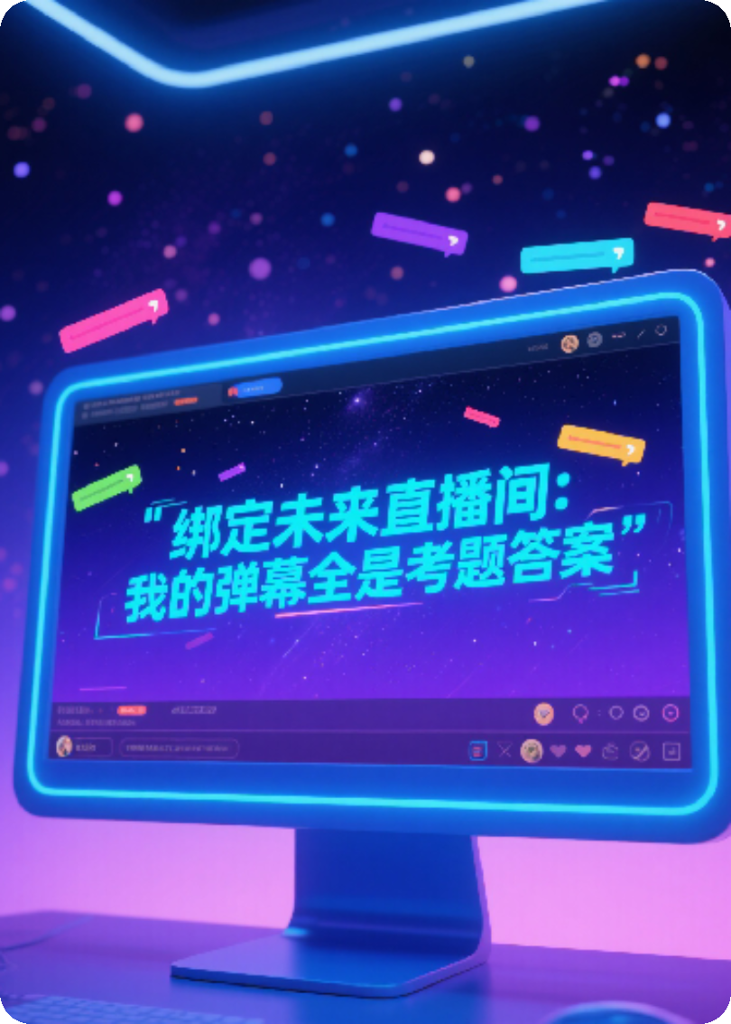 绑定未来直播间：我的弹幕全是考题答案