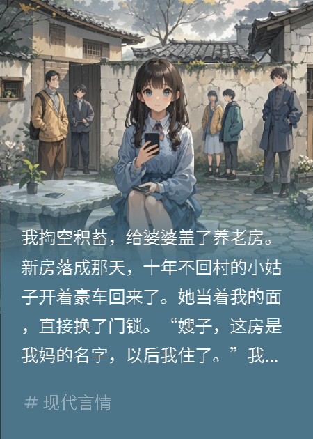 我盖新房给婆婆养老，小姑子竟换锁抢房
