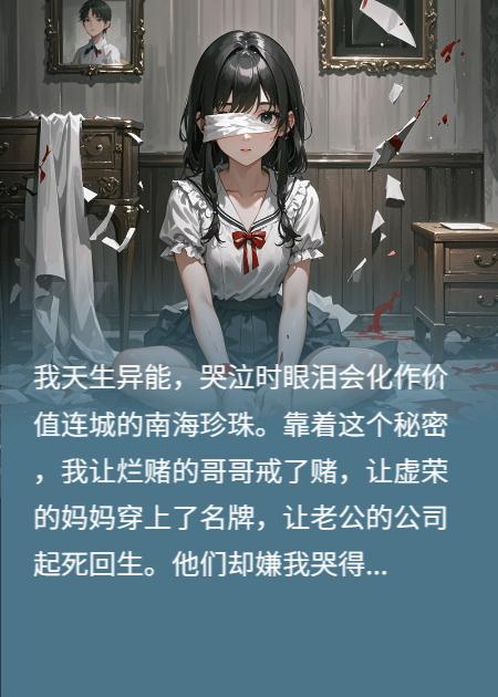 我哭出珍珠养全家，他却用钢针刺瞎我