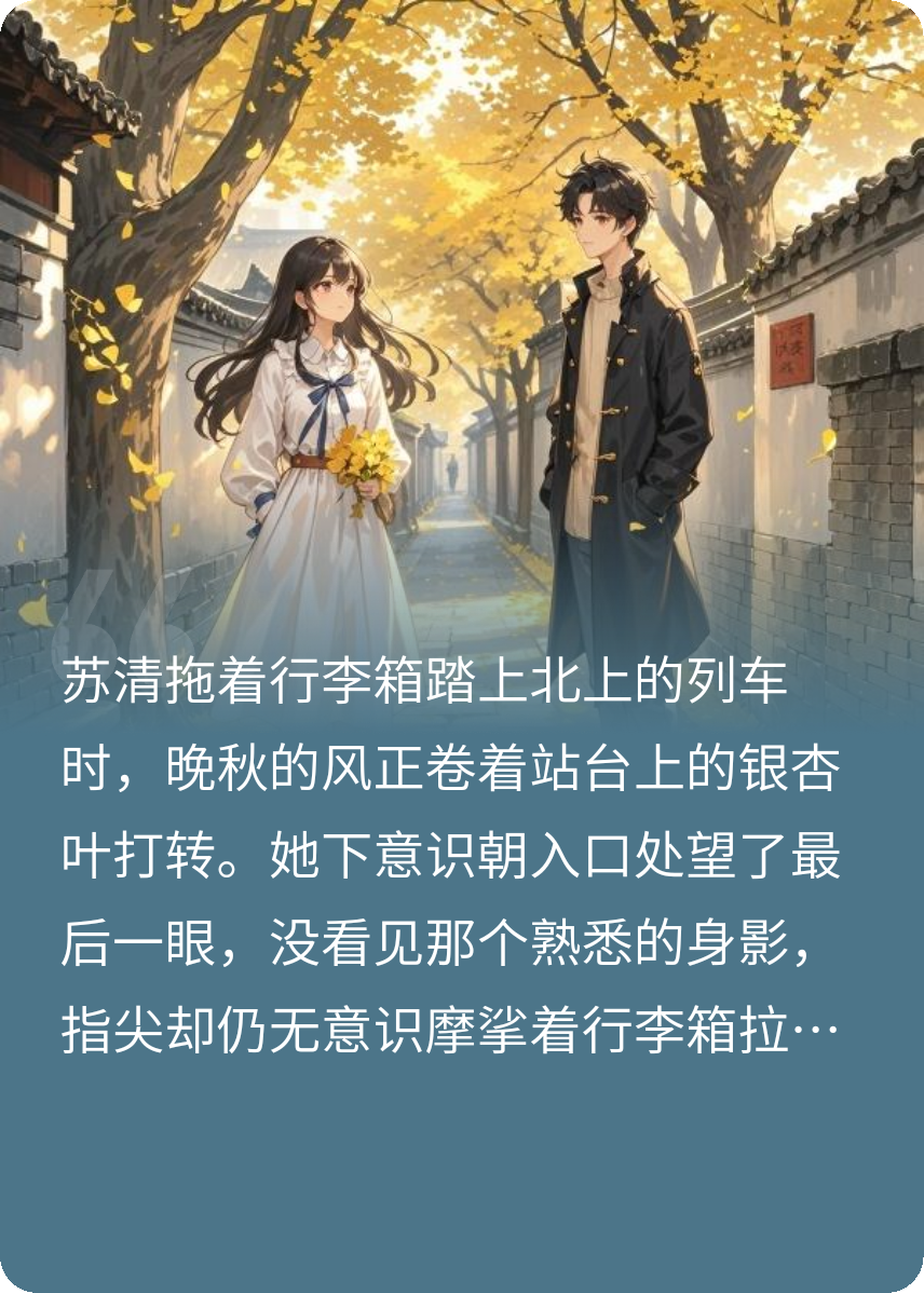 银杏落满时，你在等风也等我