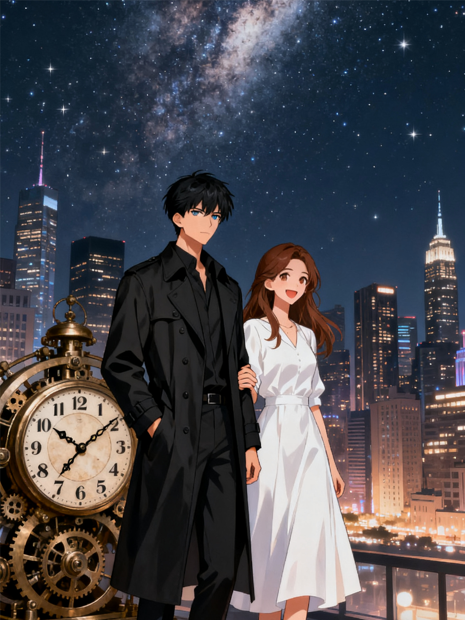 星光下的并肩，一起奋斗