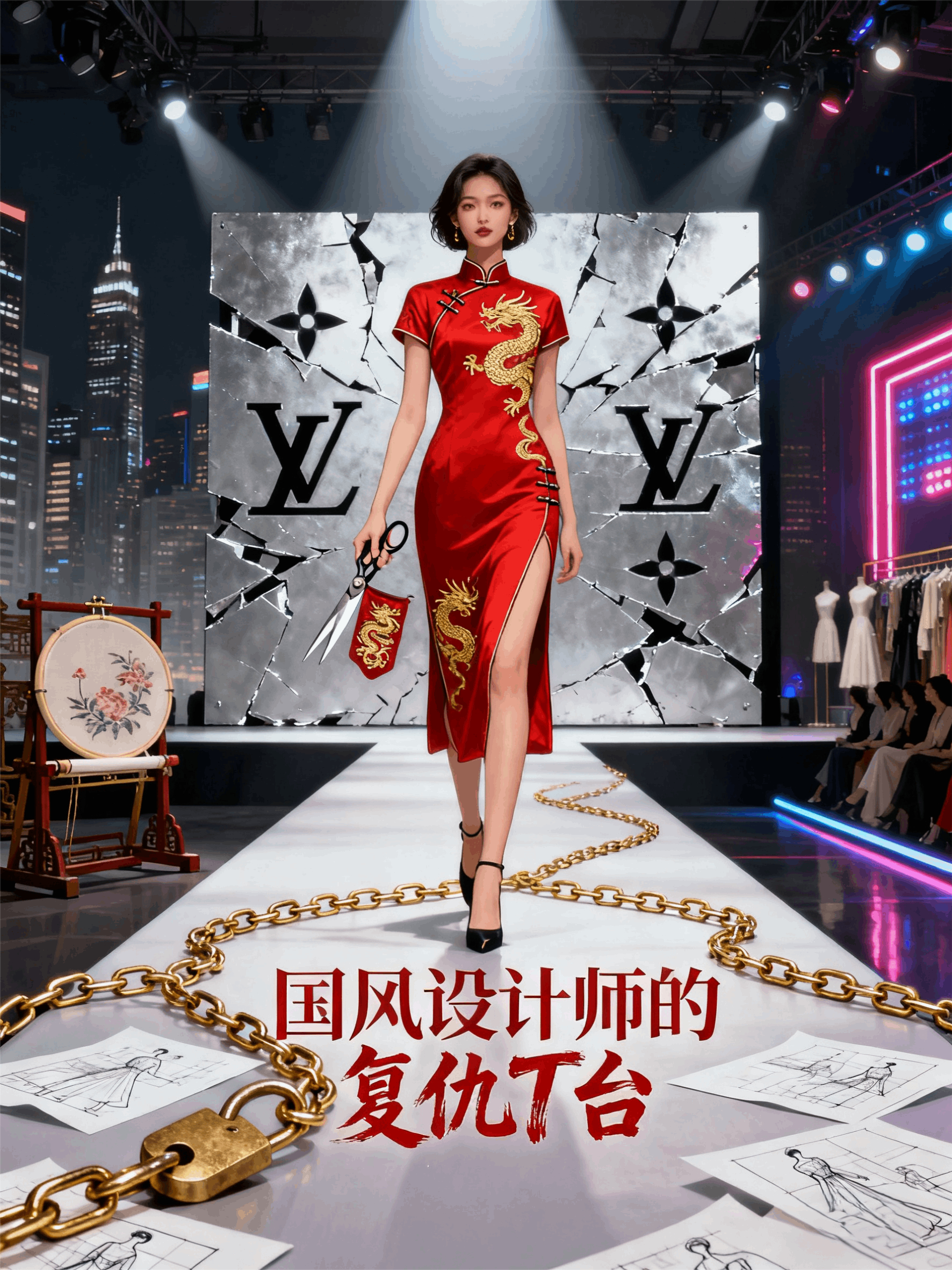 国风设计师的复仇T台