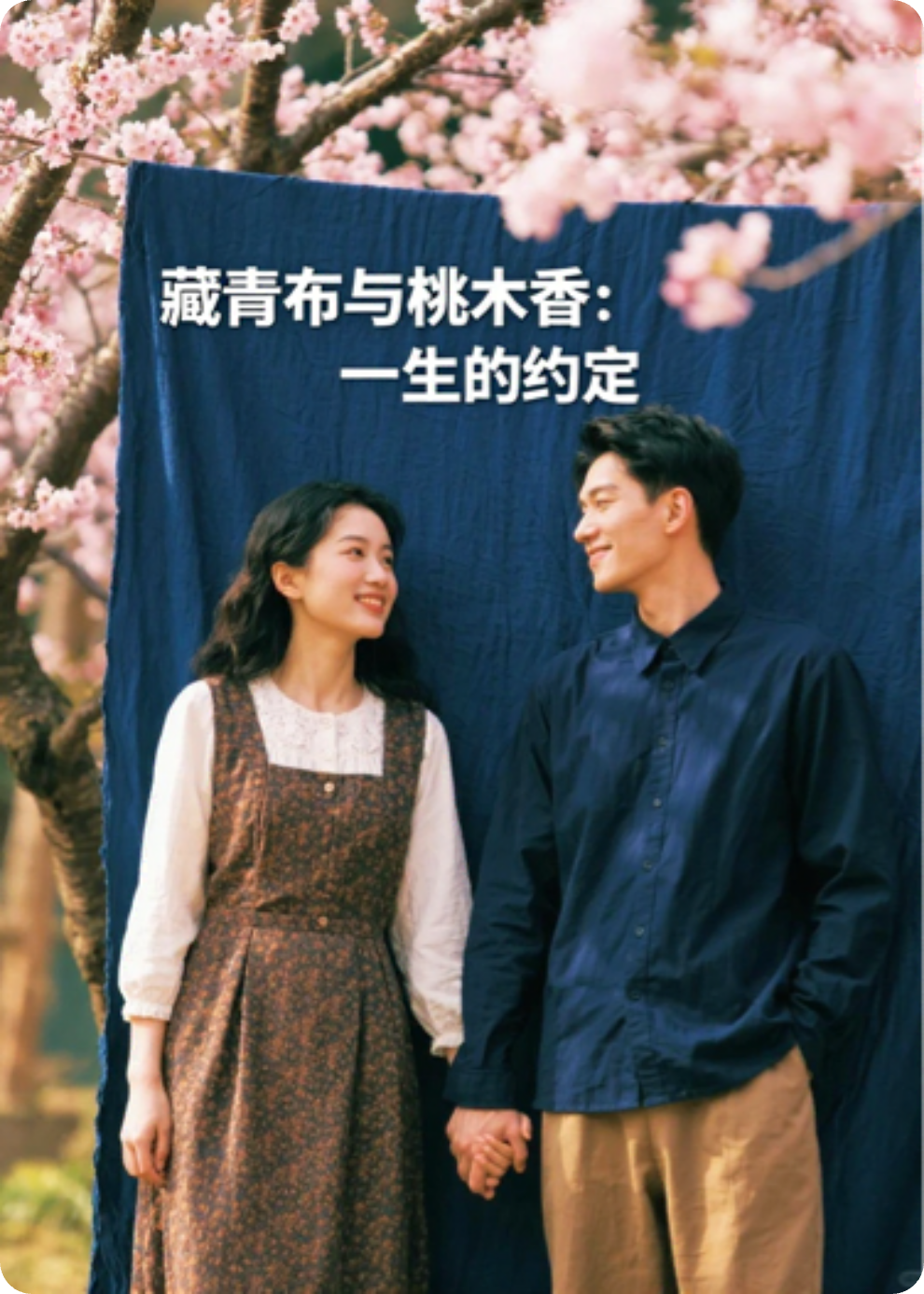 藏青布与桃木香：一生的约定