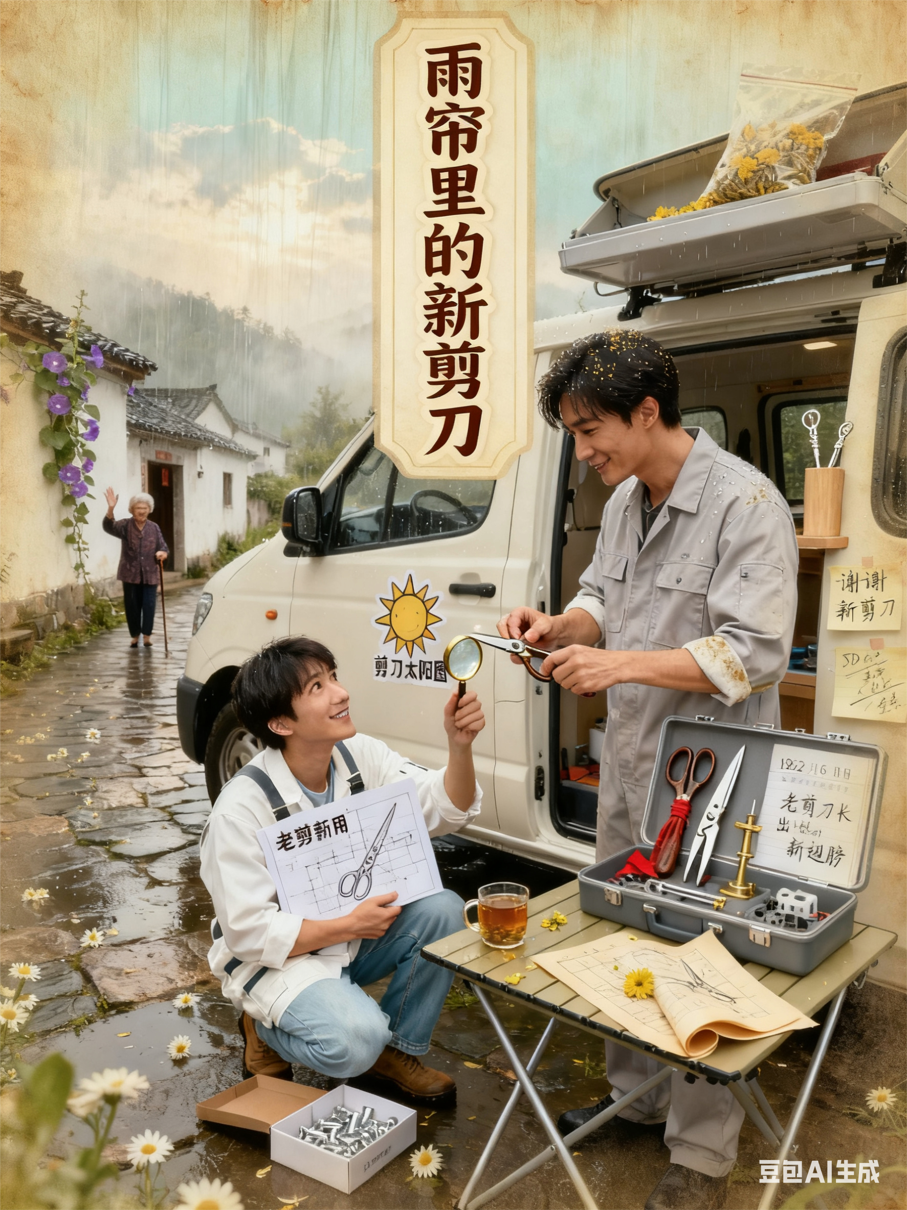 雨帘里的新剪刀​