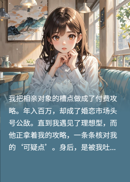 把相亲对象的吐槽做成付费攻略，成了婚恋市场头号公敌