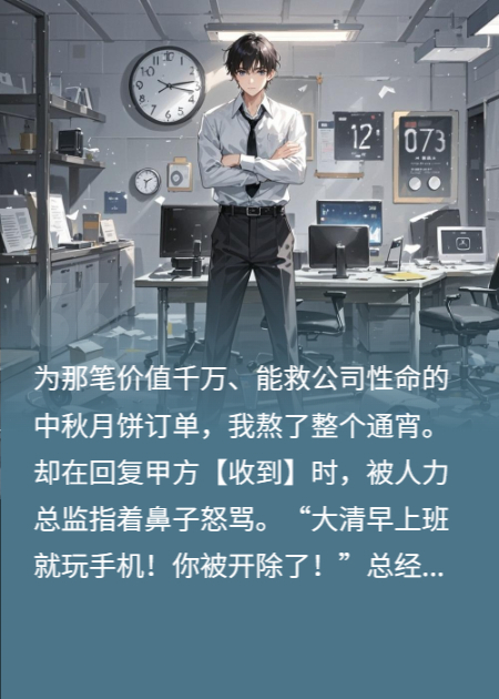 通宵加班被说玩手机，我反手废你千万月饼订单