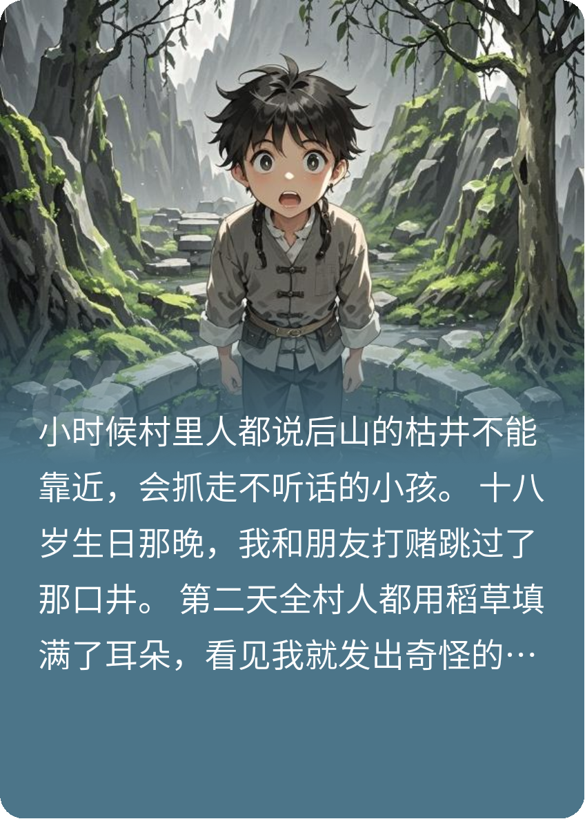 井底倒挂的脸