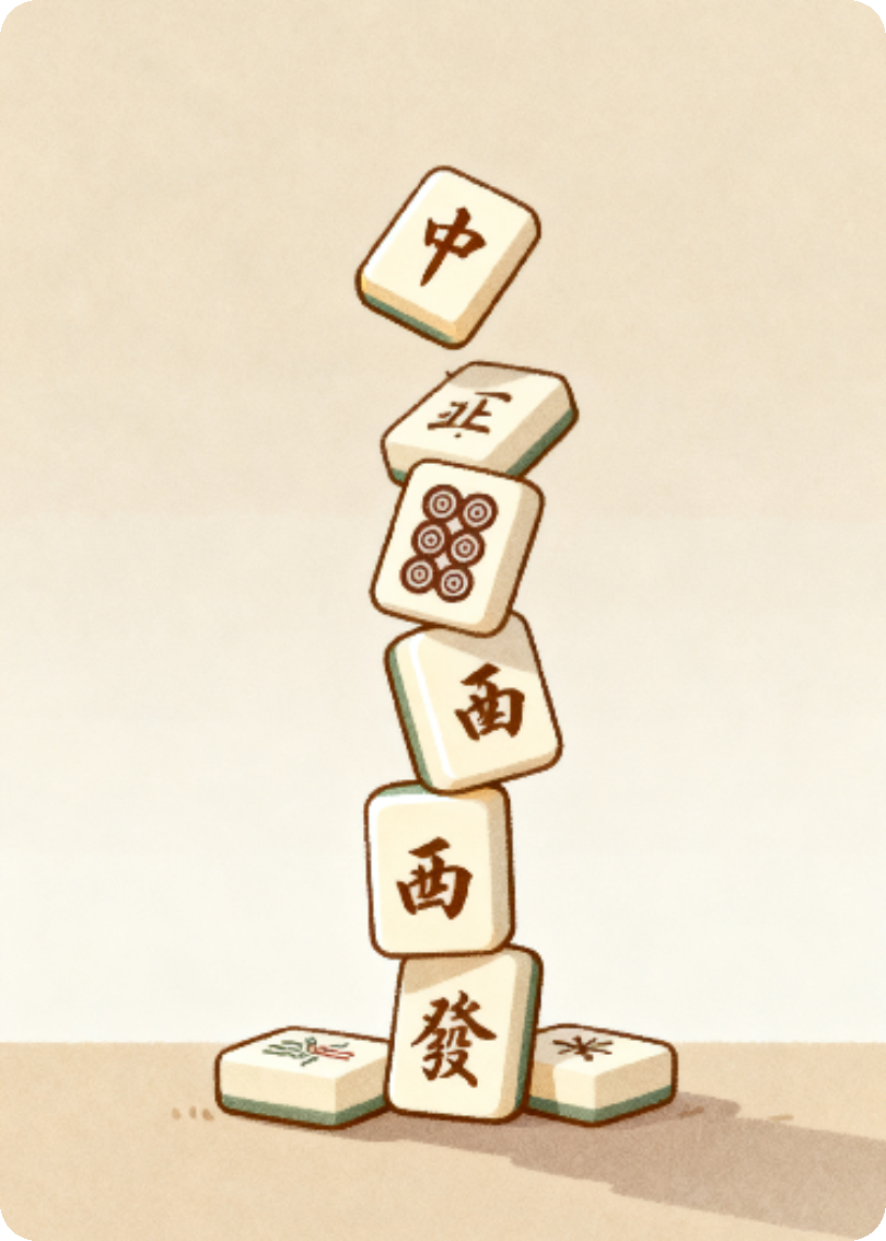 那张小小的麻将牌