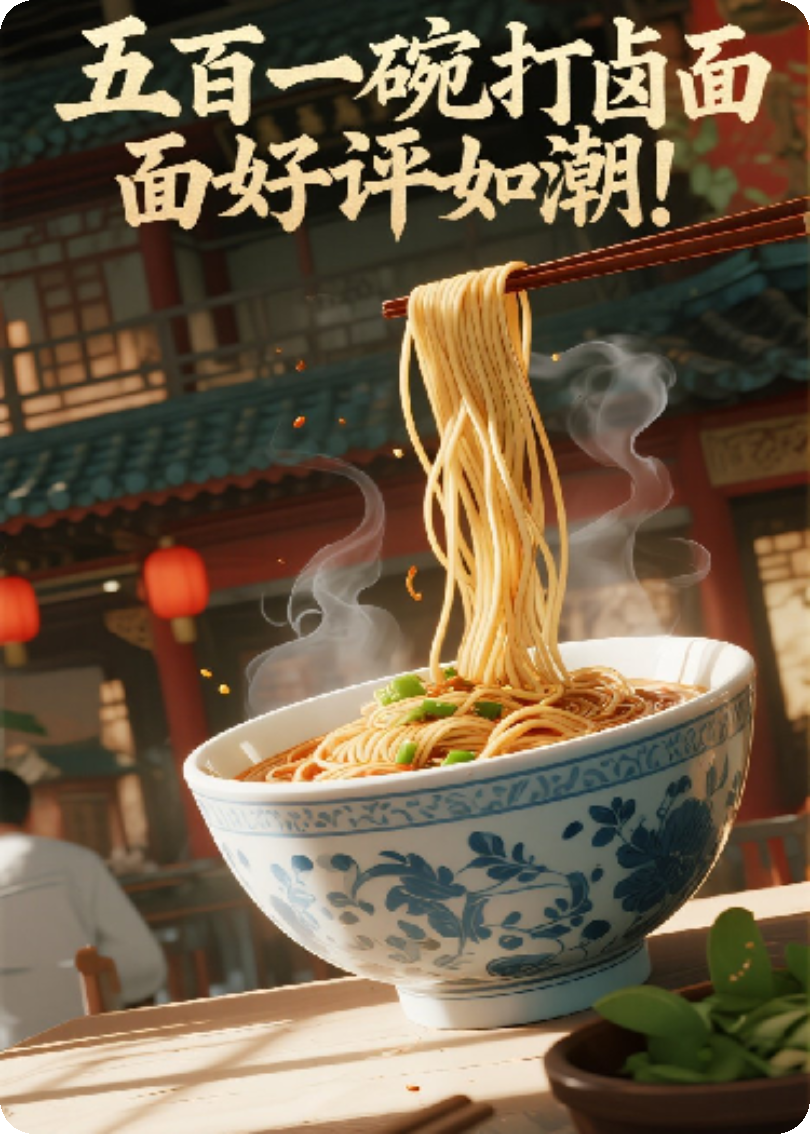 五百一碗打卤面好评如潮！