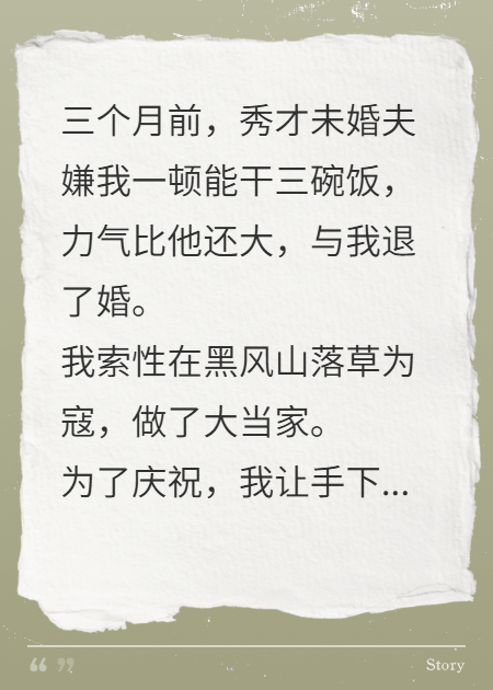 当上山大王后，我绑了个状元当压寨夫君