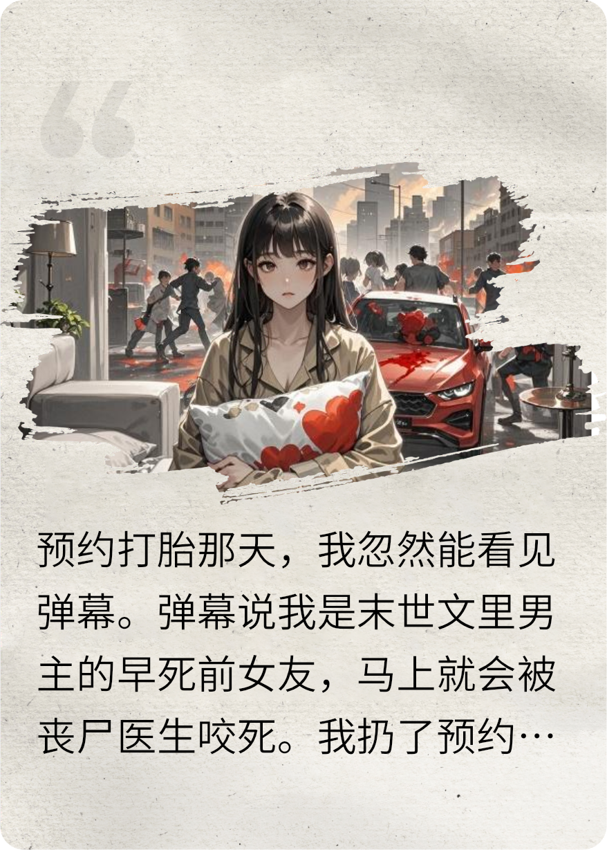 打胎现场末世降临，我竟是末世文男主的早死女友