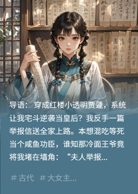 我，贾府躺平炮灰，开局弹劾全家