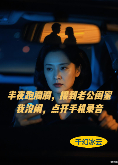 半夜跑滴滴，接到老公和闺蜜，我没闹，点开手机录音