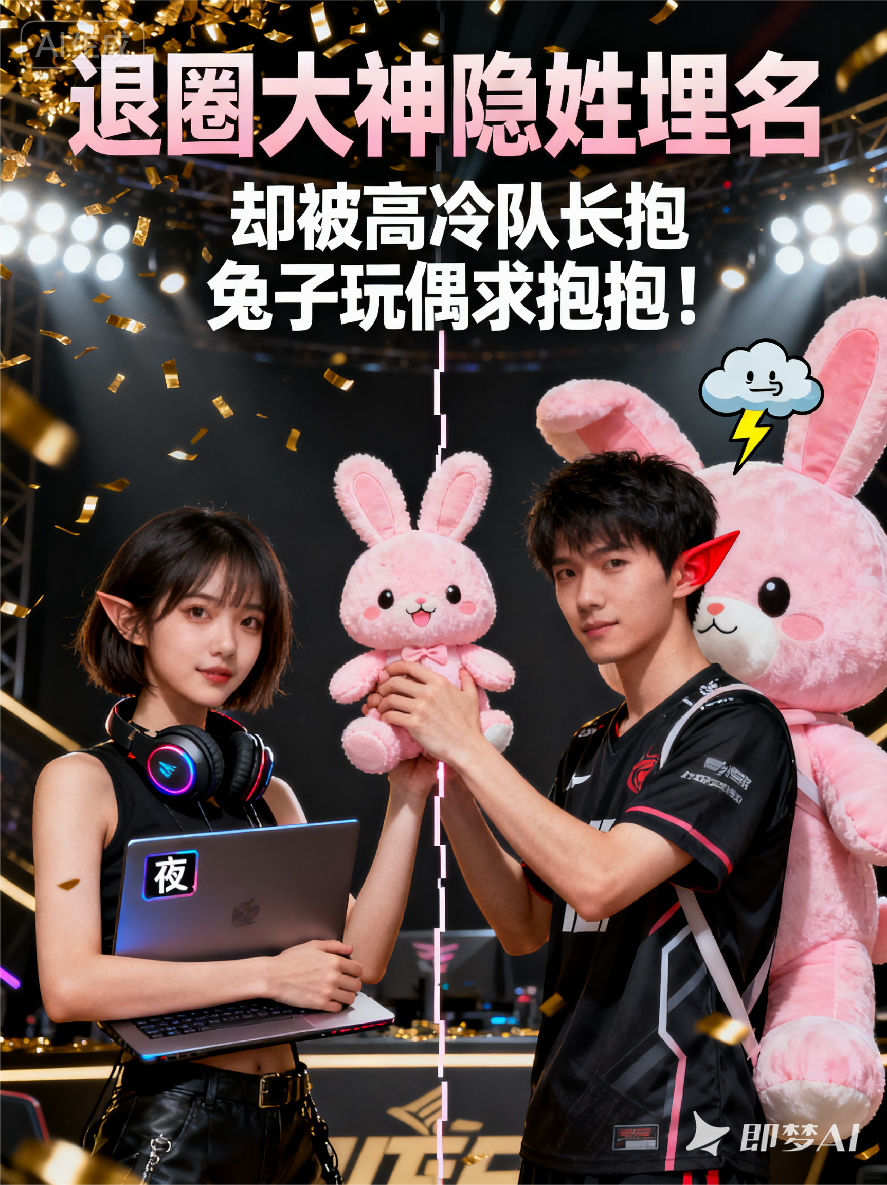 退圈大神隐姓埋名，却被高冷队长抱兔子玩偶求抱抱！