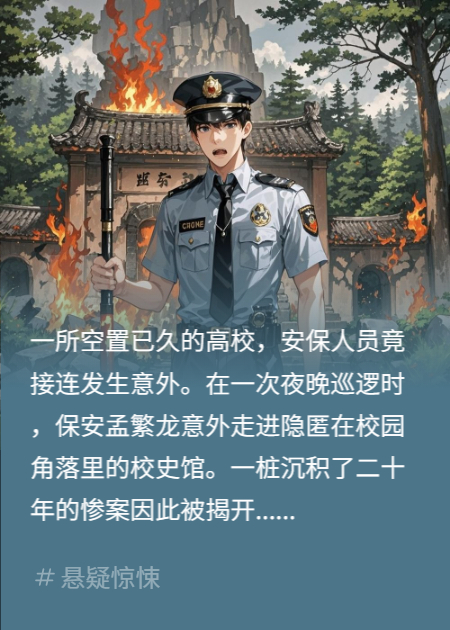 校史馆内的女孩