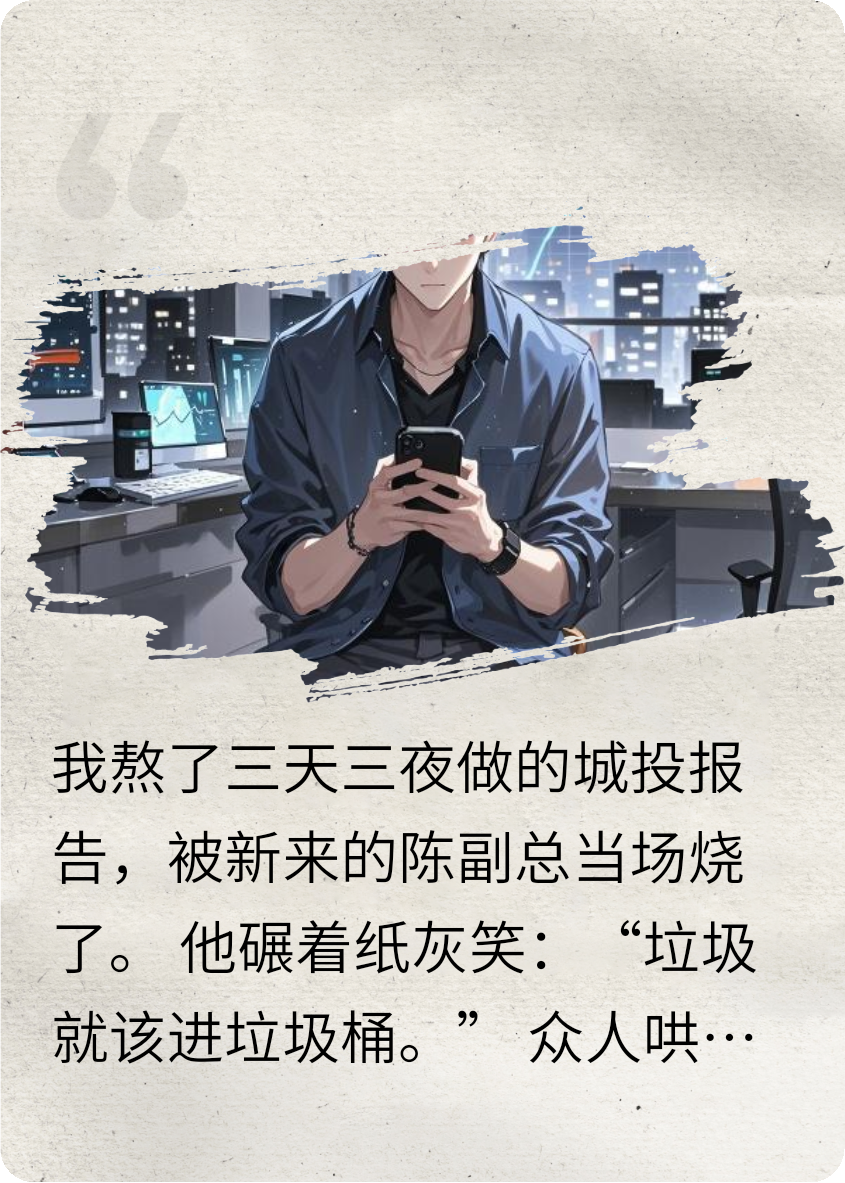 报告烧了？那你死定了