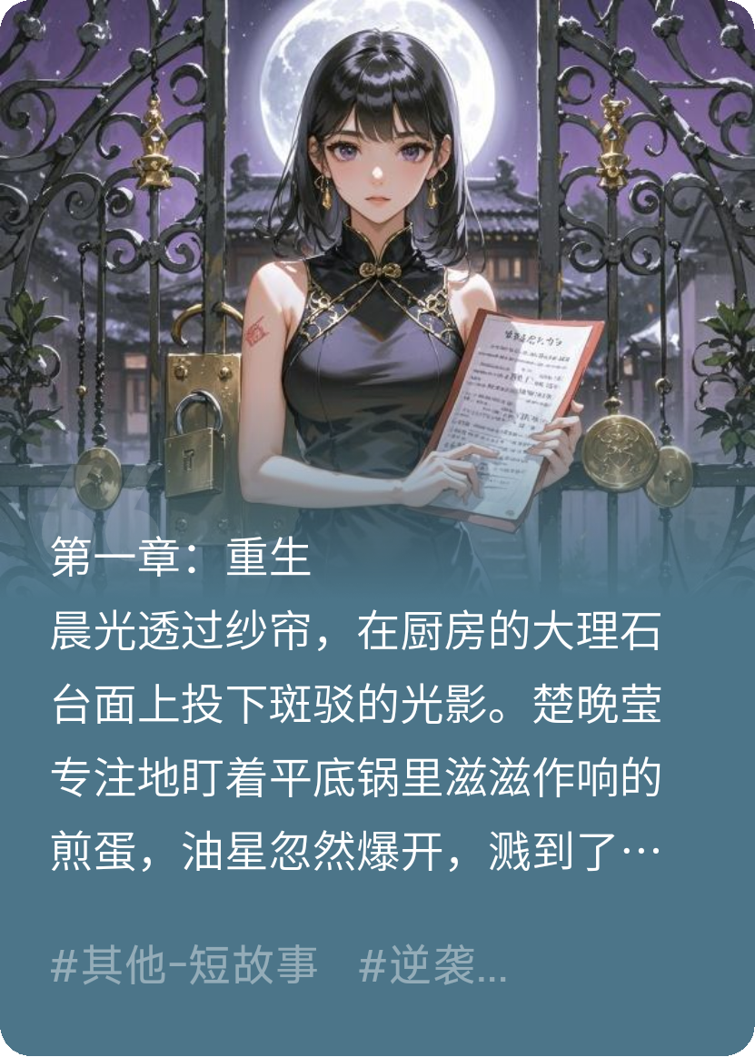 逆光重生，她的复仇和自由的未来