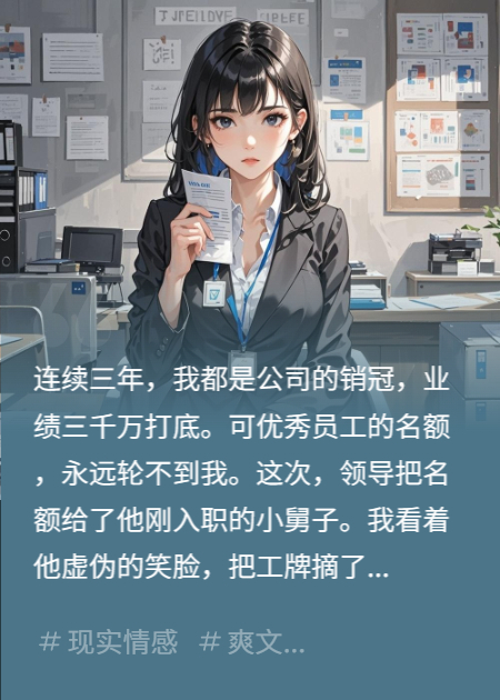 销冠辞职，前司跪求我别走