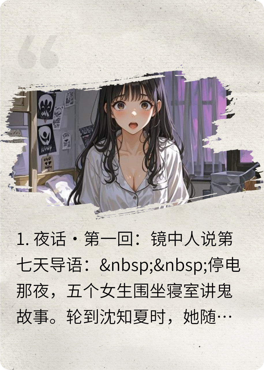 她们讲鬼故事那晚，我听见了现实碎裂的声音
