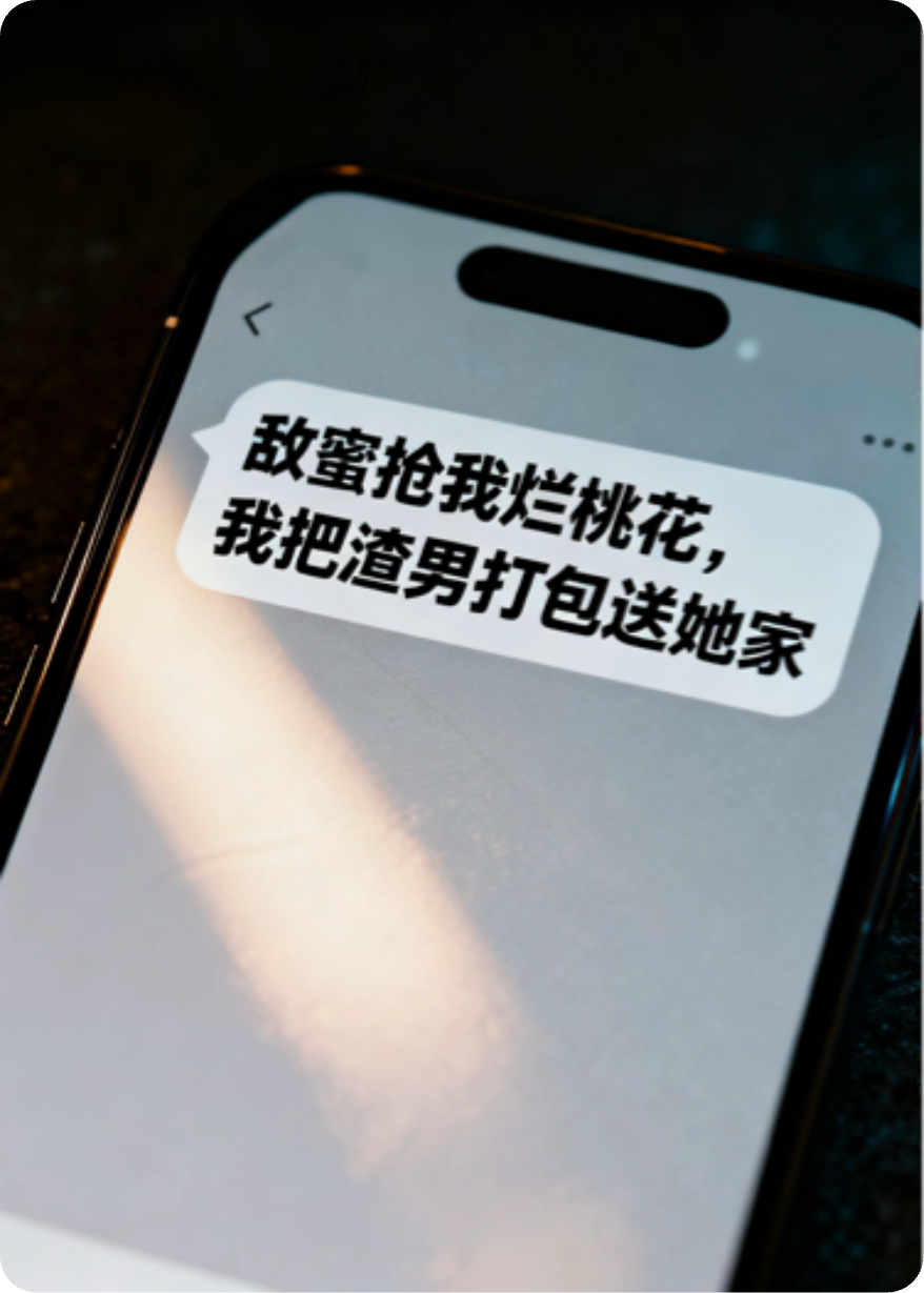 敌蜜抢我烂桃花，我把渣男打包送她家