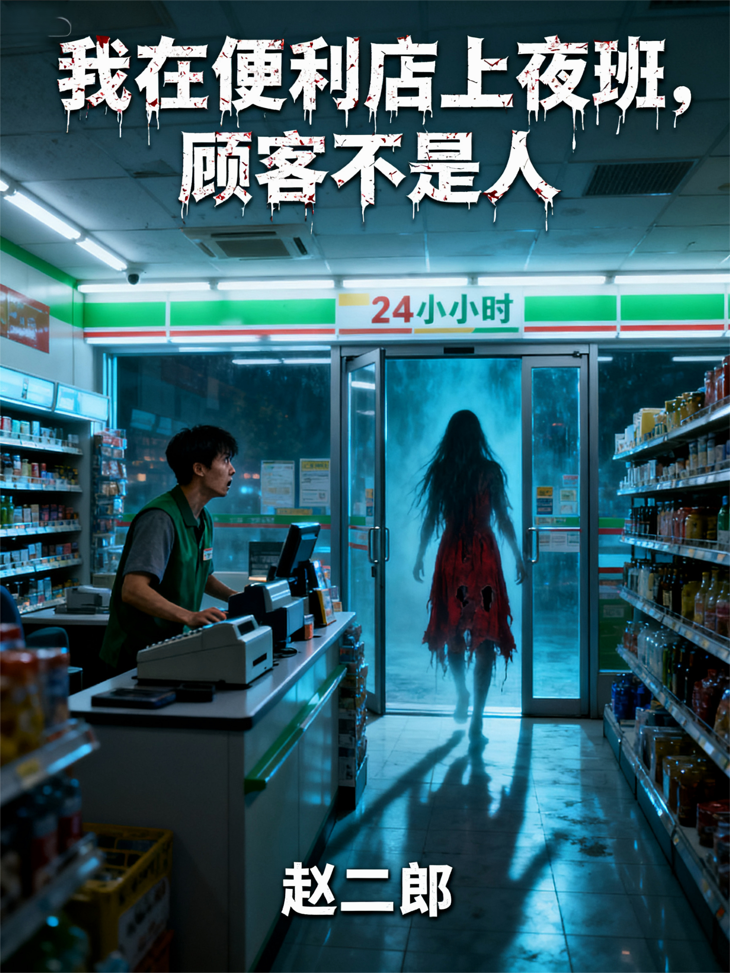 我在便利店上夜班，顾客不是人