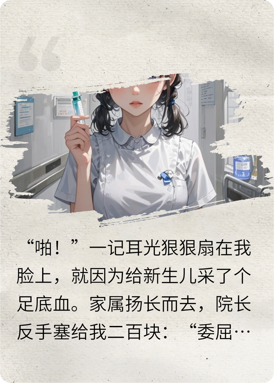 采个婴儿足底血，家属反手给我一耳光！