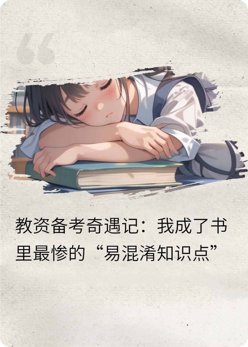 教资备考奇遇记：我成了书里最惨的“易混淆知识点”