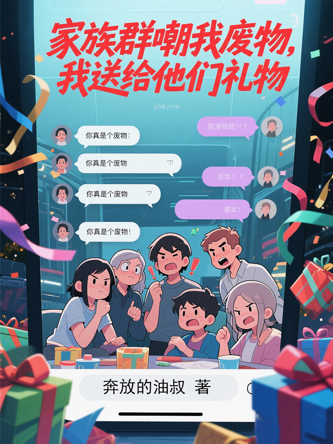 家族群嘲我废物，我送给他们礼物