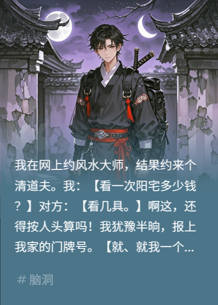 我约风水师看阳宅，他问我清几具