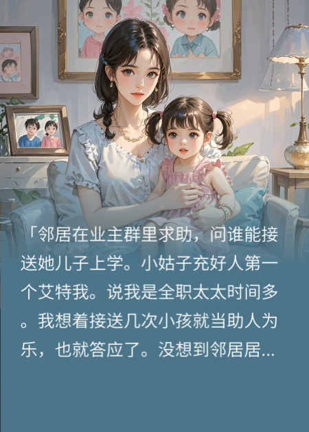 重生后放任小姑接送邻居超雄小孩