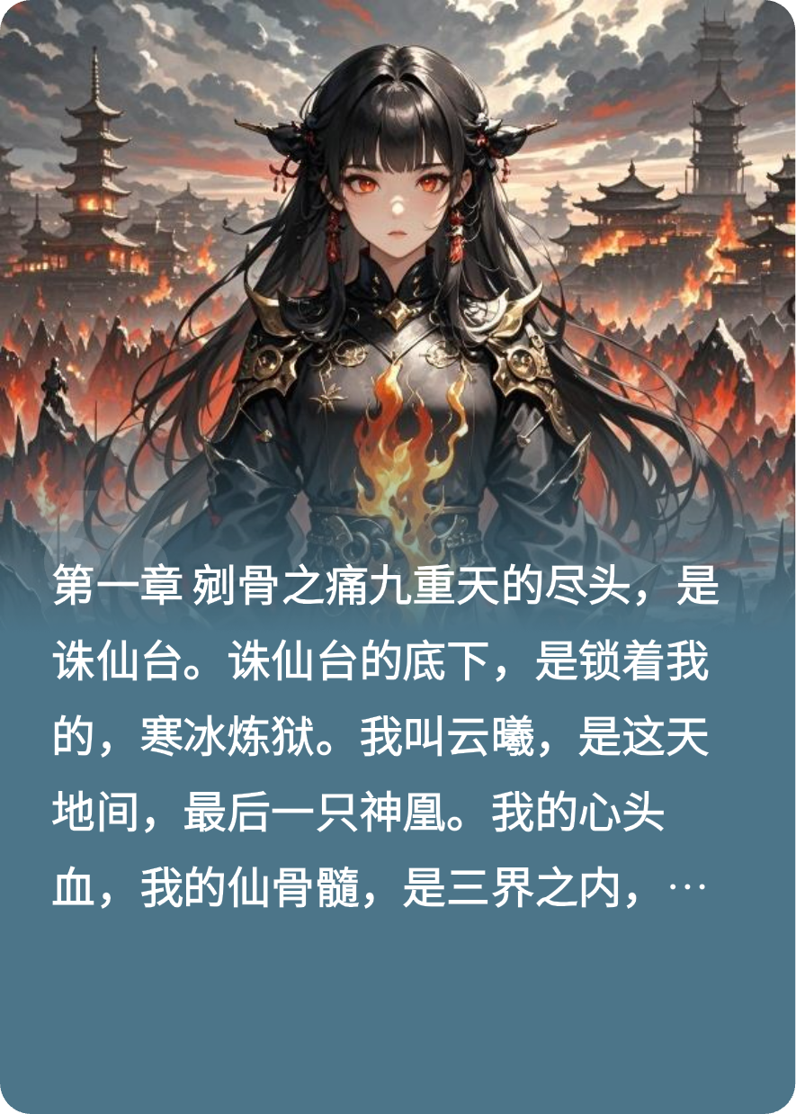 他抽我仙骨九十九次，只为救回那个冒牌货