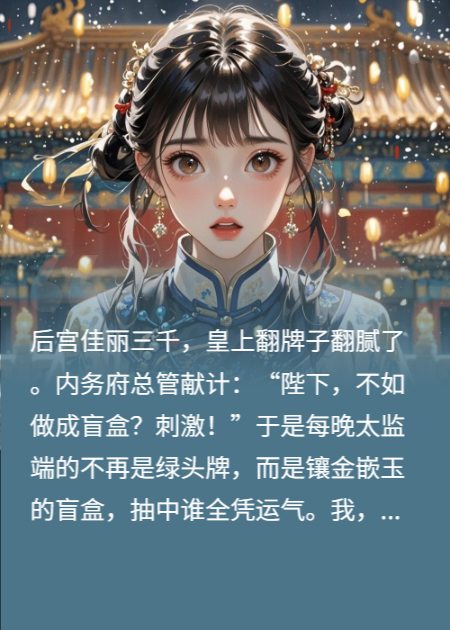 皇上把绿头牌做成盲盒，我抽到了“再来一胎”
