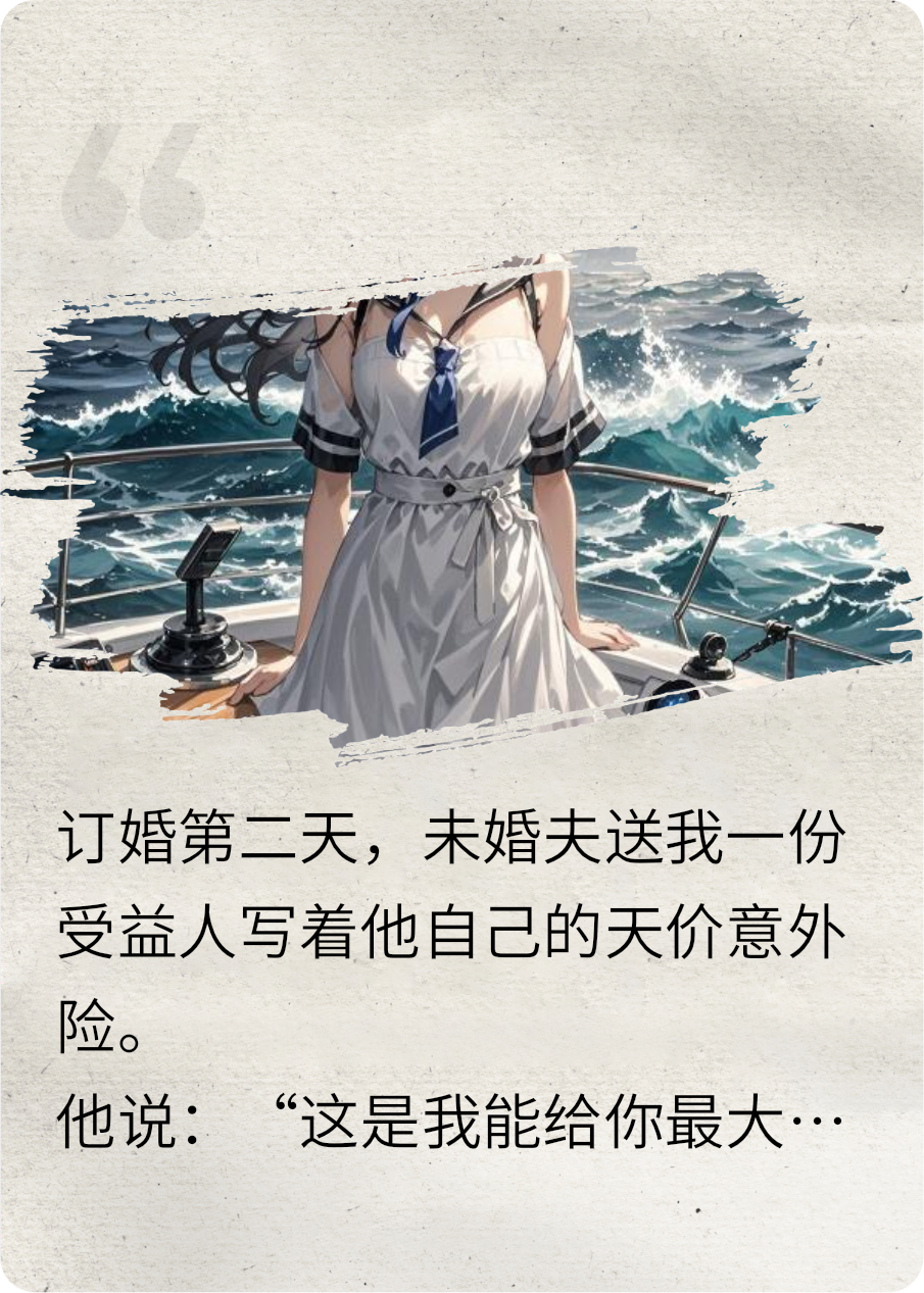 未婚夫送我天价保单后，带我出海度假