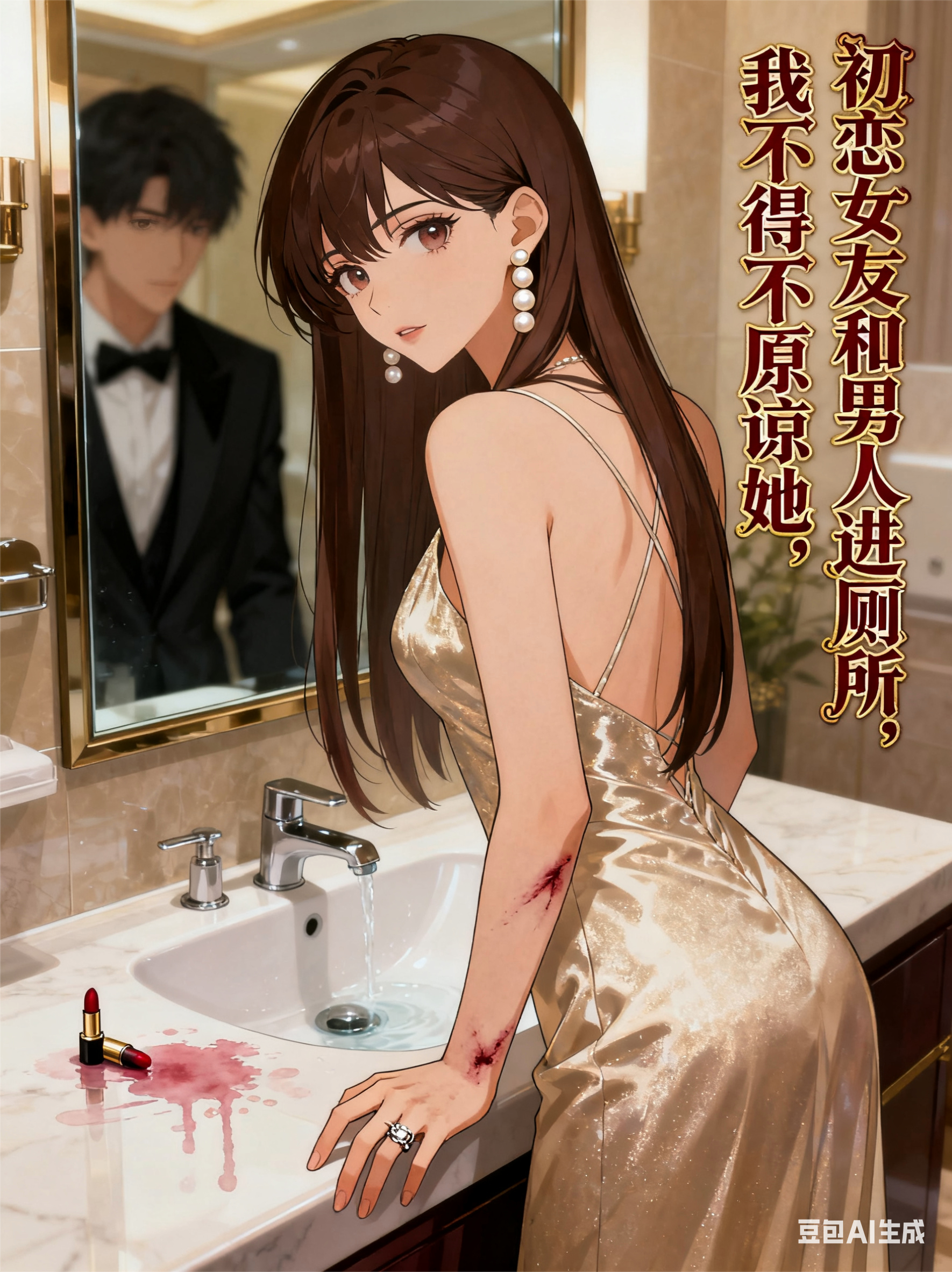 初恋女友和男人进厕所，我不得不原谅她