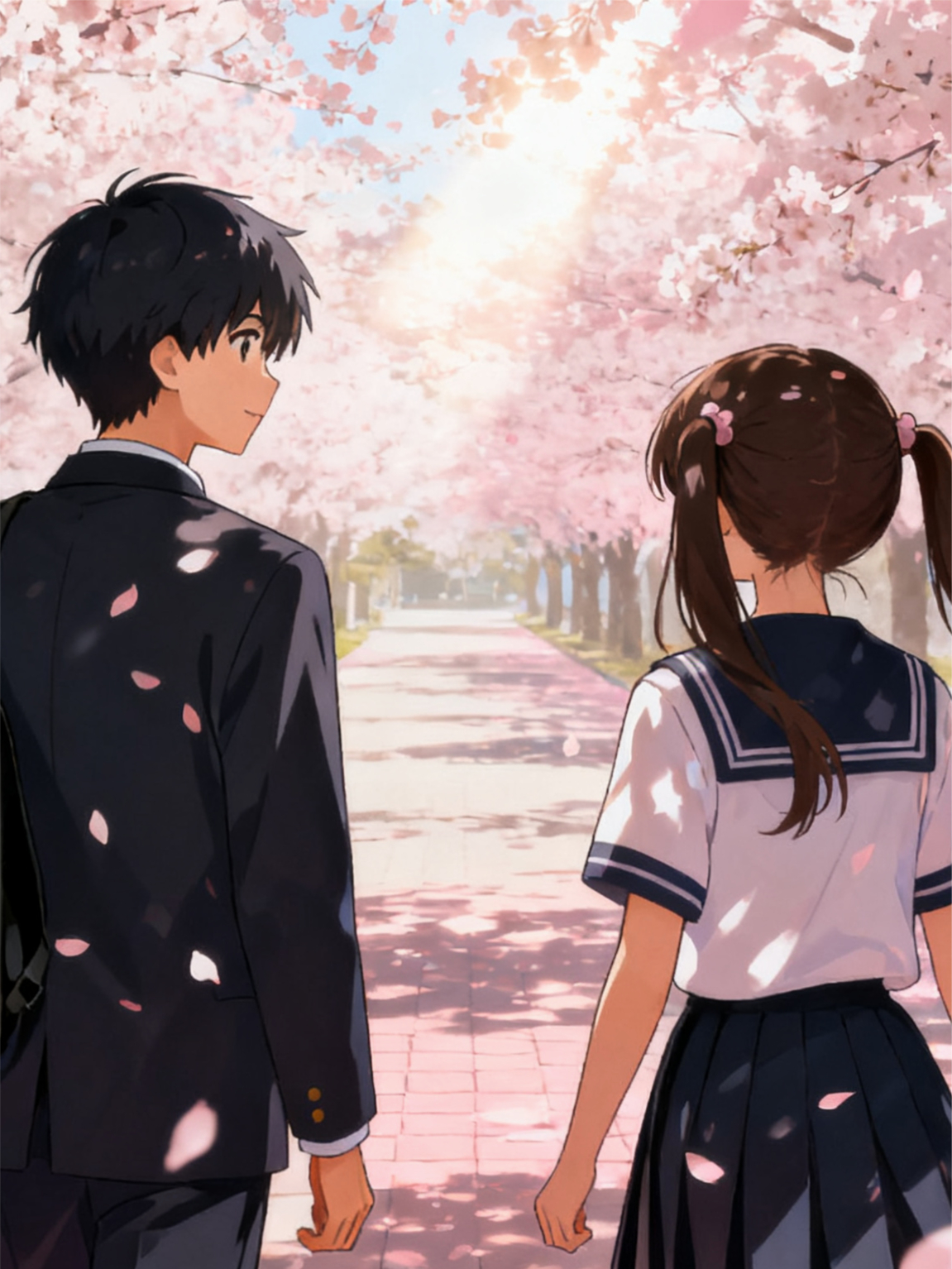 从简洁校服到美丽洁白的婚纱