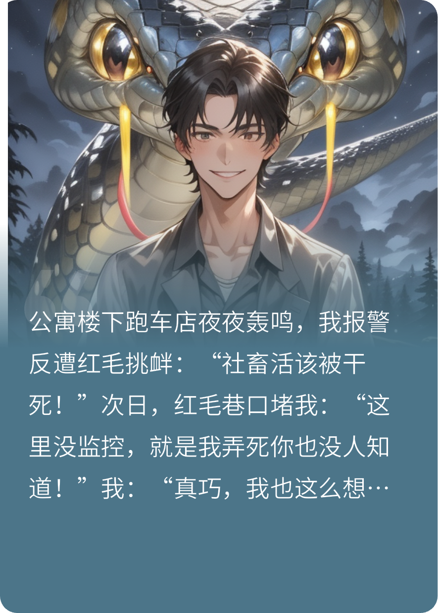 楼下跑车店老板骂我社畜，但他不知道，他明天就要死了