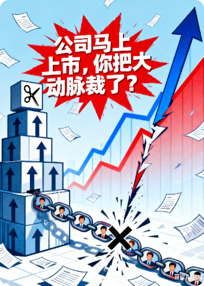 公司马上上市，你把大动脉裁了？