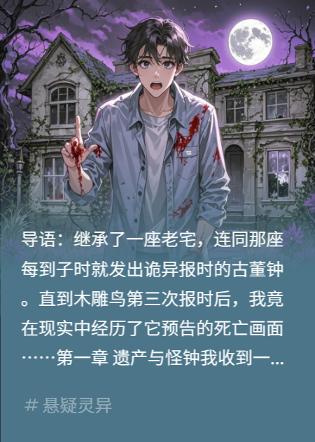 我家古董钟里木雕鸟每天报时：咕咕，你的死期又近一天