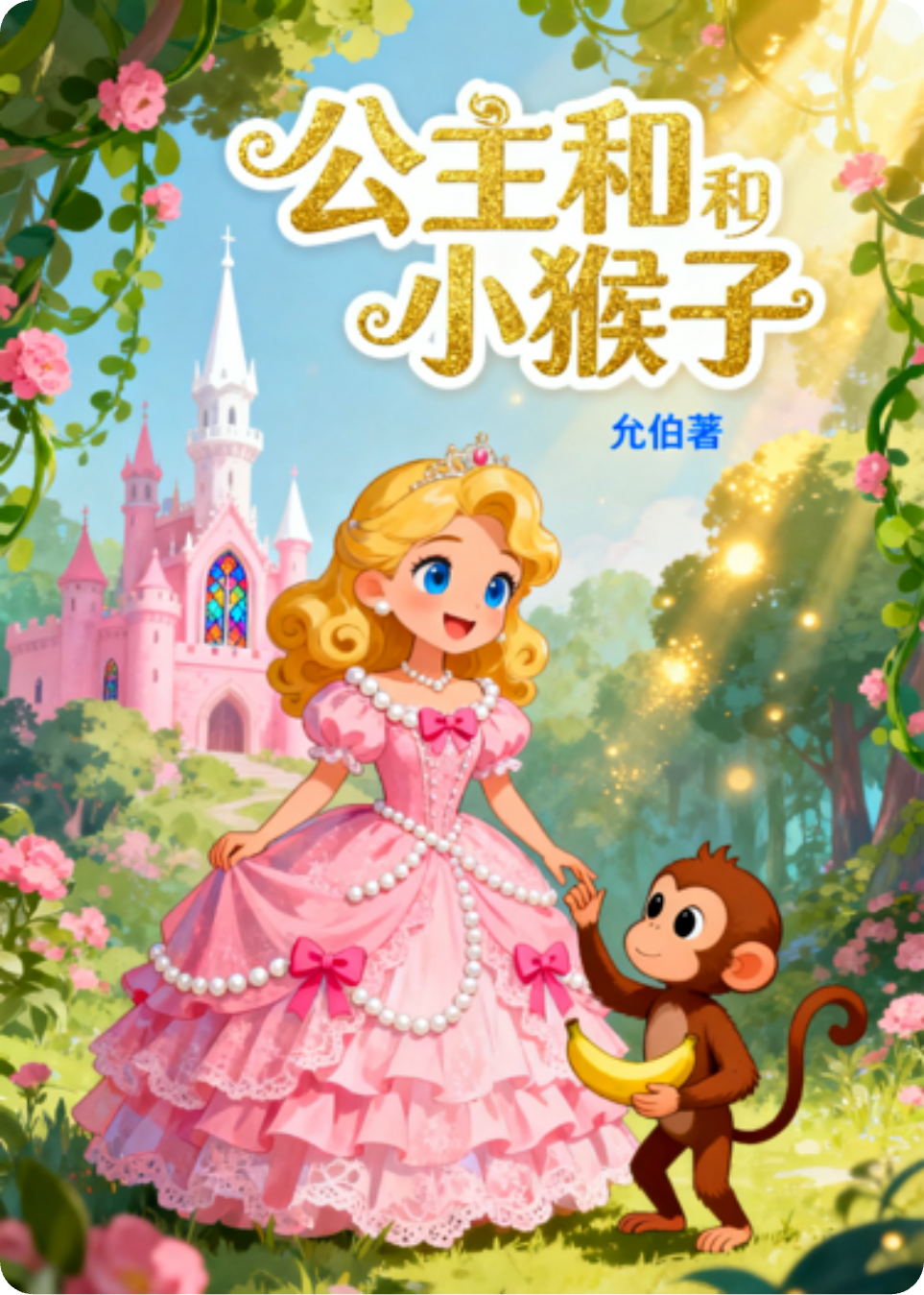 莉莉公主和小猴子