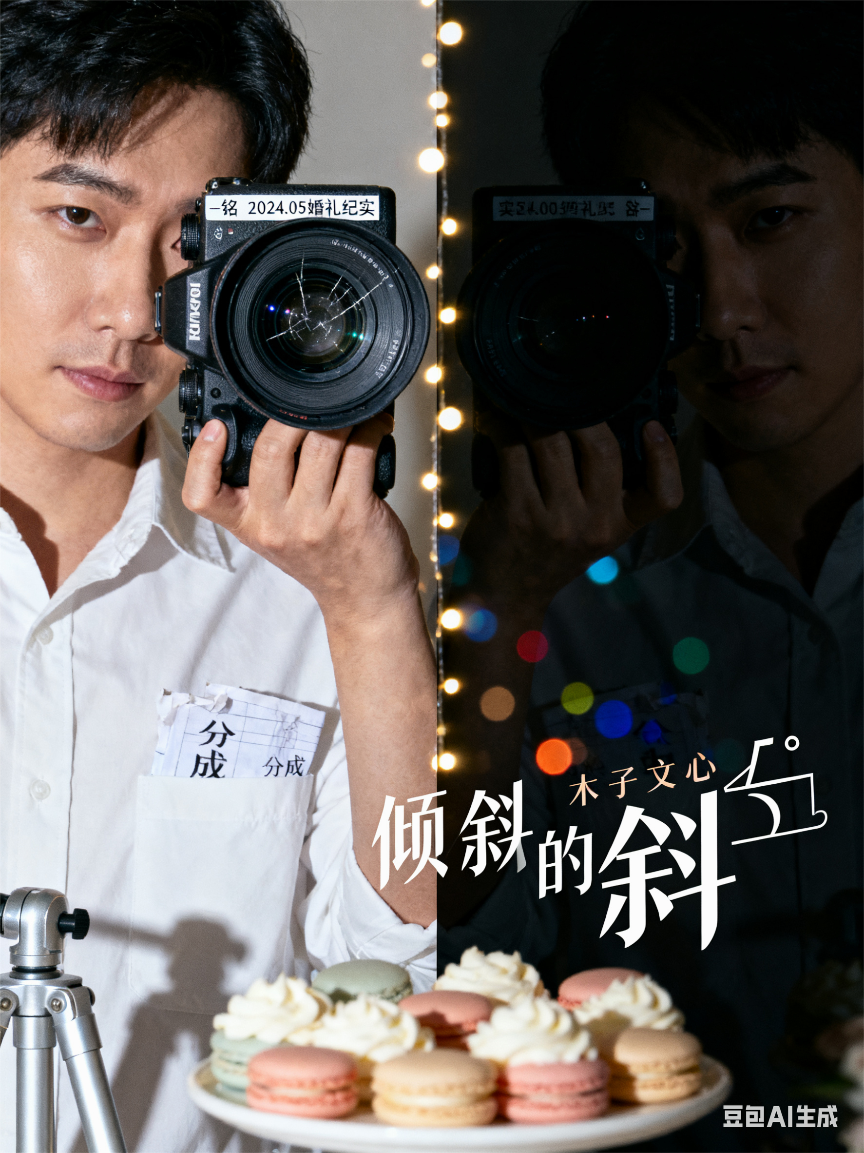 倾斜的镜头