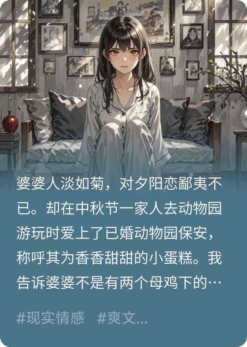 人淡如菊的婆婆爱上动物园小宝宝保安后，靠虐我助兴