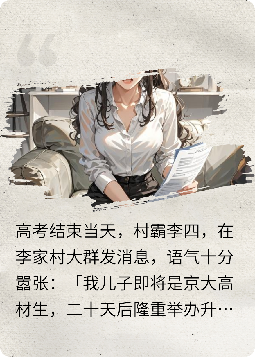 村霸威胁我送红包，我反手让他身败名裂