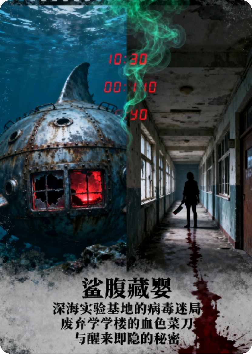 《鲨腹藏婴：深海的病毒迷局、废弃教学楼的血色菜刀》