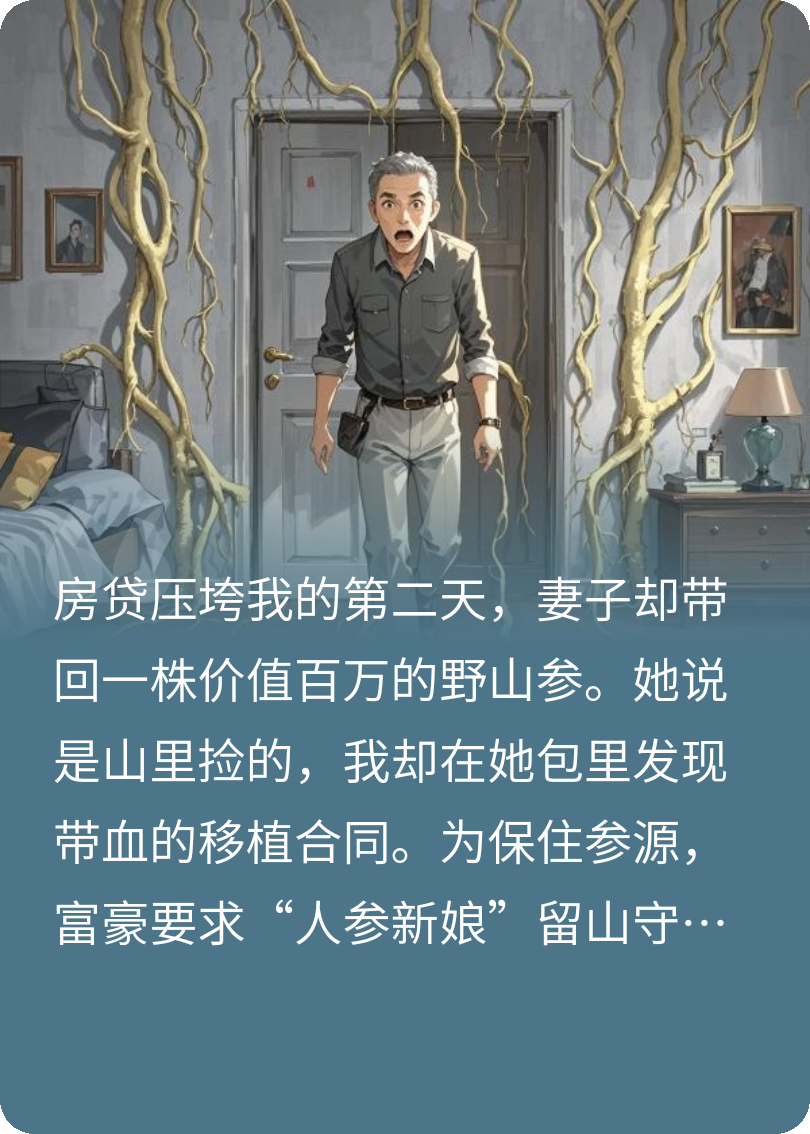 中年失业，我送妻子去卖参