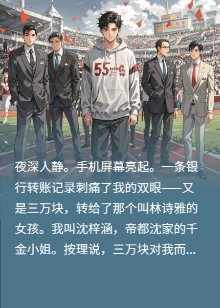 重生后，前世负心汉竟威胁我每月给他小三3万块